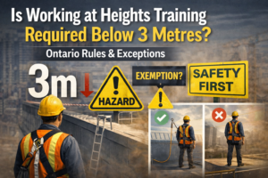 Construction safety awareness at height