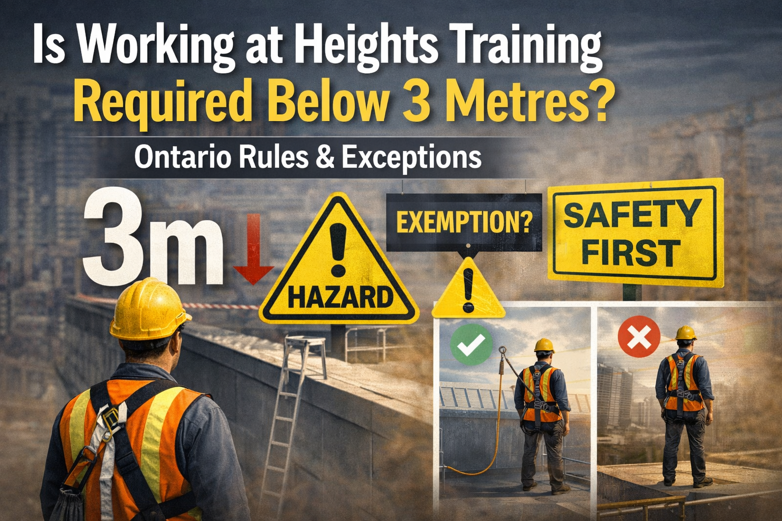 Construction safety awareness at height