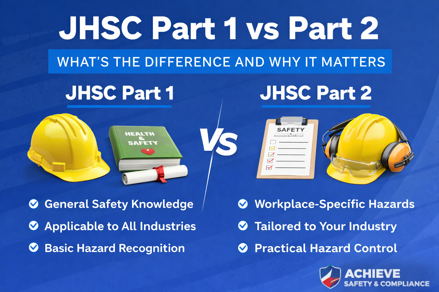 JHSC Part 1 vs Part 2 comparison