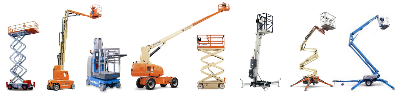 Elevated-work-platform types