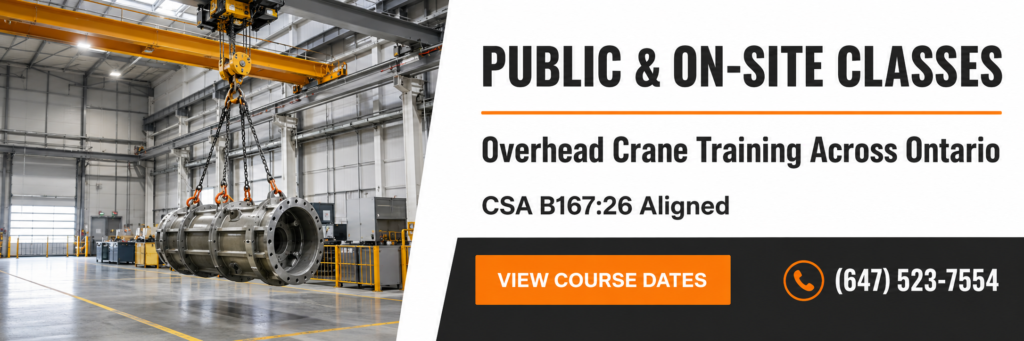 Overhead Crane Training Certificate Ontario