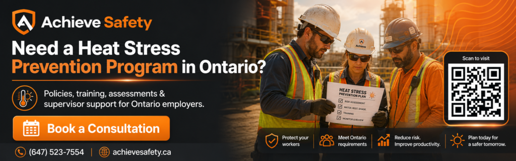  prevent heat stress at work Ontario